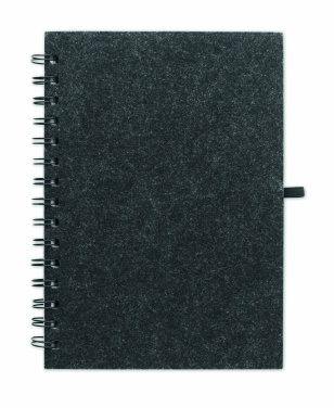 Logo trade promotional products image of: A5 RPET felt cover notebook